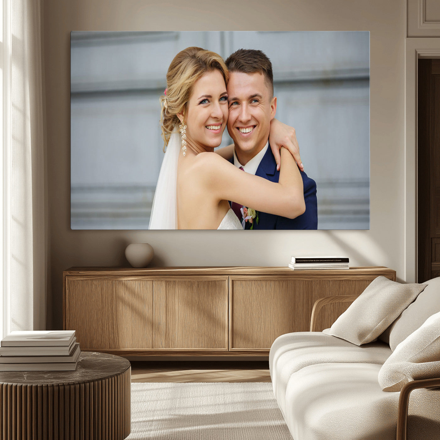 -Custom Canvas Wall Art – Personalized Photo Print for Wedding, Anniversary or Gift, Ready to Hang Canvas for Home Decor