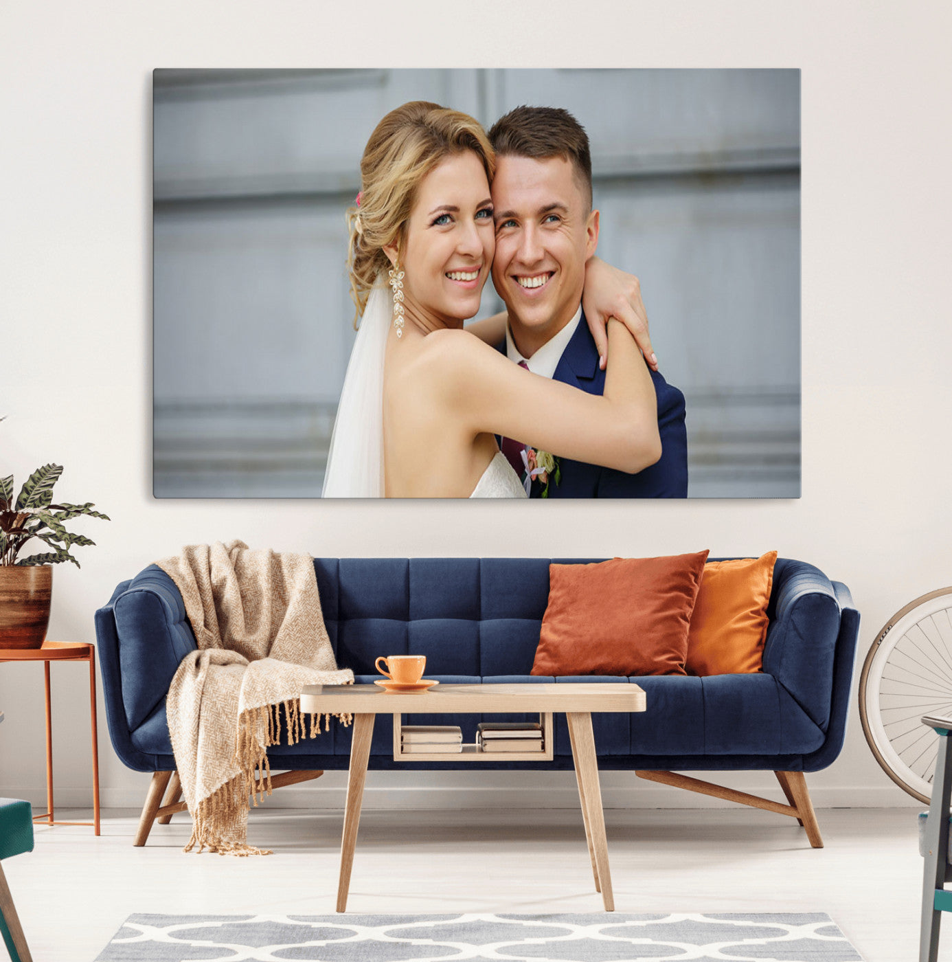 CSTM6030-MGV-CV-36X24-Custom Floating Frame Wall Art – Personalized Photo Print for Family Memories or Gift, Ready to Hang Framed Canvas Decor