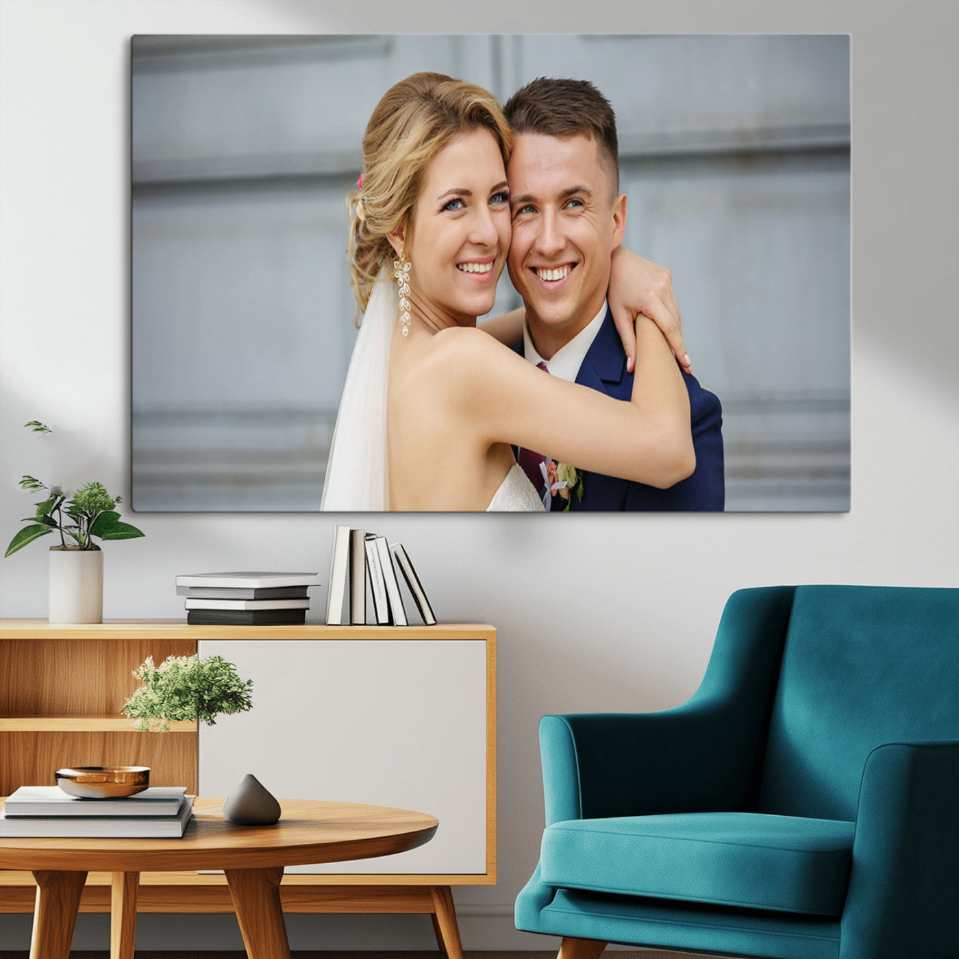 -Custom Floating Frame Wall Art – Personalized Photo Print for Family Memories or Gift, Ready to Hang Framed Canvas Decor