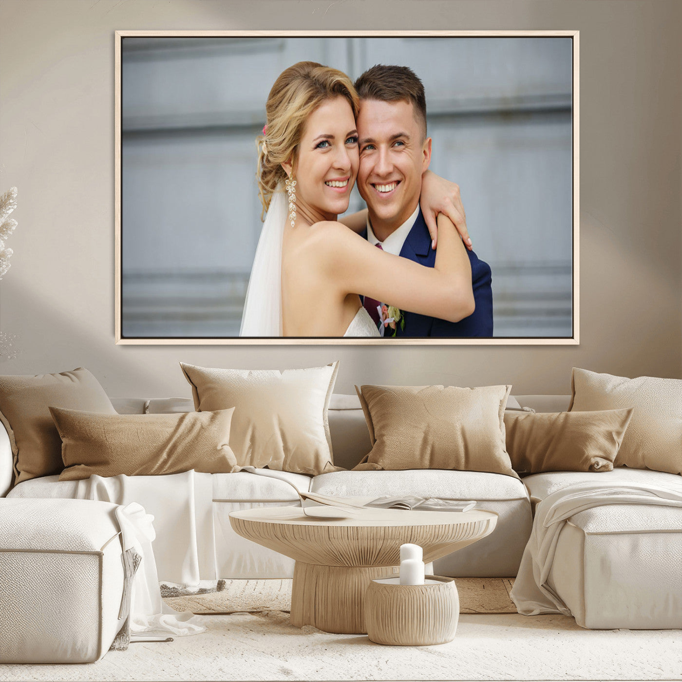-Custom Canvas Wall Art – Personalized Photo Print for Wedding, Anniversary or Gift, Ready to Hang Canvas for Home Decor