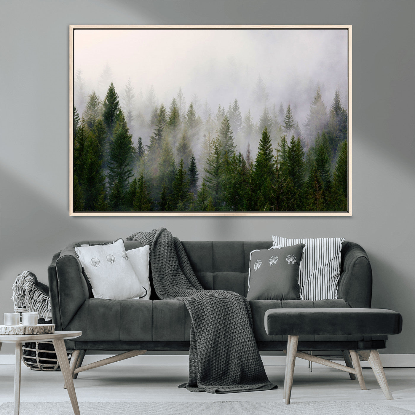 -Framed Custom Canvas Art Print, Framed Custom Print Wall Art - Ready to Hang - Birthday Gift - Wedding Anniversary