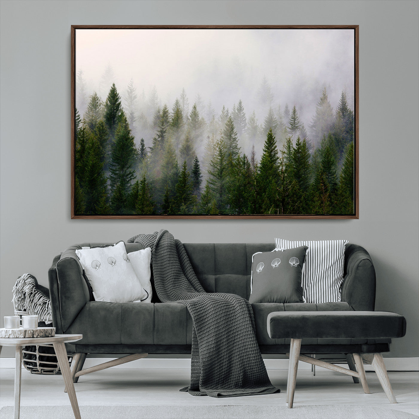 -Framed Custom Canvas Art Print, Framed Custom Print Wall Art - Ready to Hang - Birthday Gift - Wedding Anniversary