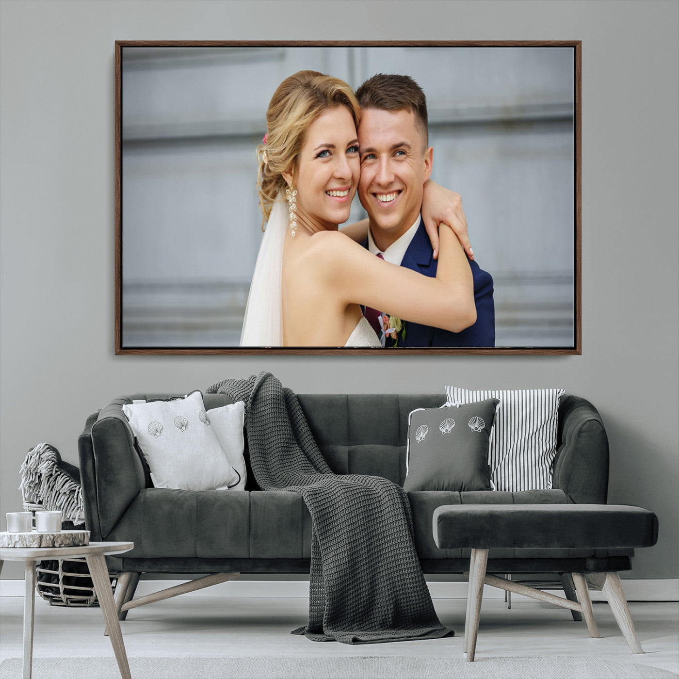 -Custom Canvas Wall Art – Personalized Photo Print for Wedding, Anniversary or Gift, Ready to Hang Canvas for Home Decor