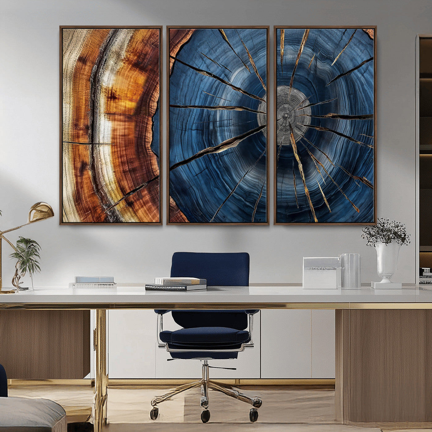 Bring nature's intricate beauty into your space with this stunning tree ring wall art. Featuring mesmerizing patterns and rich colors, it adds a unique, earthy touch to any room.