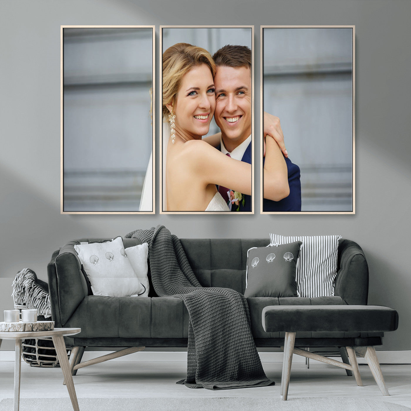 -Custom Canvas Wall Art – Personalized Photo Print for Wedding, Anniversary or Gift, Ready to Hang Canvas for Home Decor