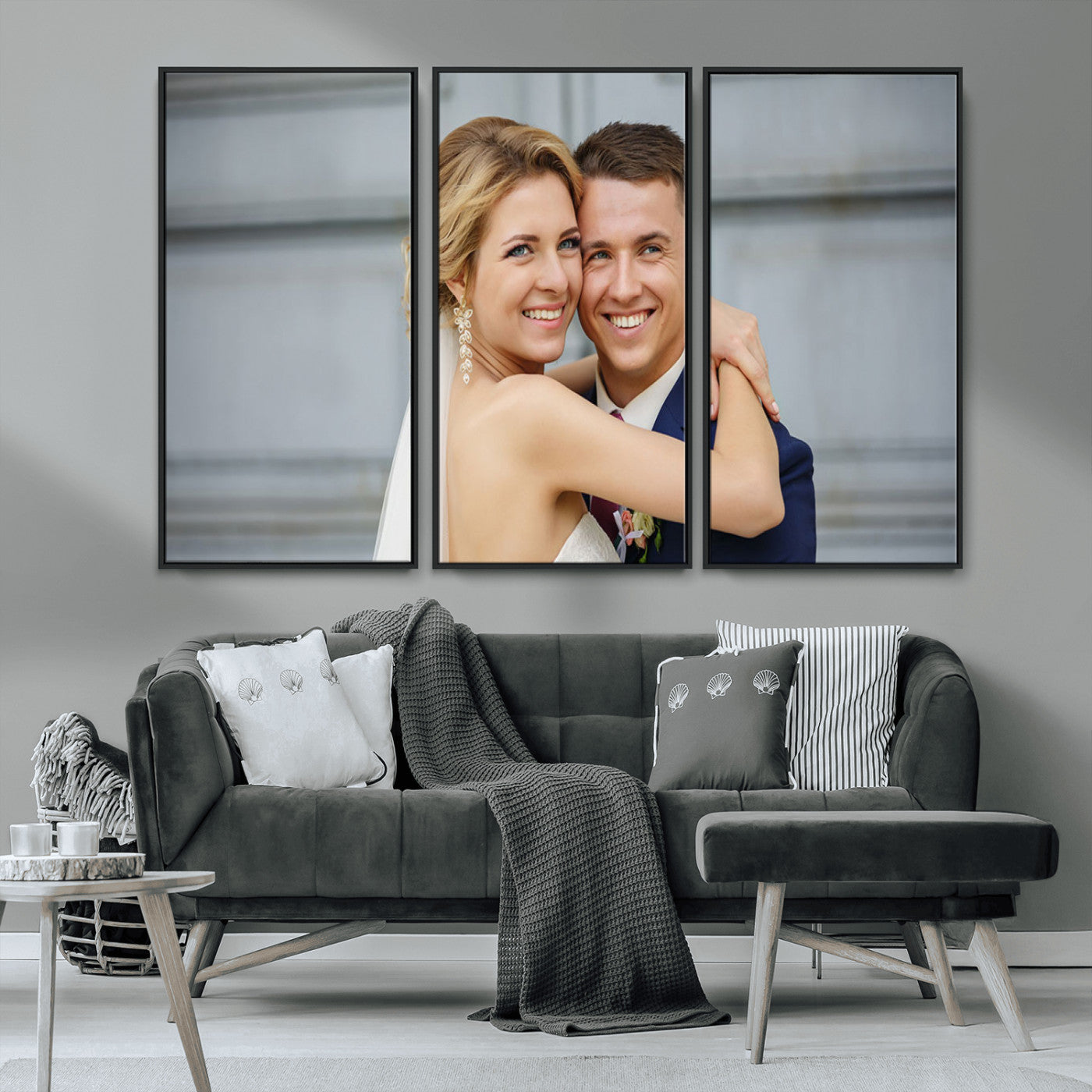 -Custom Canvas Wall Art – Personalized Photo Print for Wedding, Anniversary or Gift, Ready to Hang Canvas for Home Decor