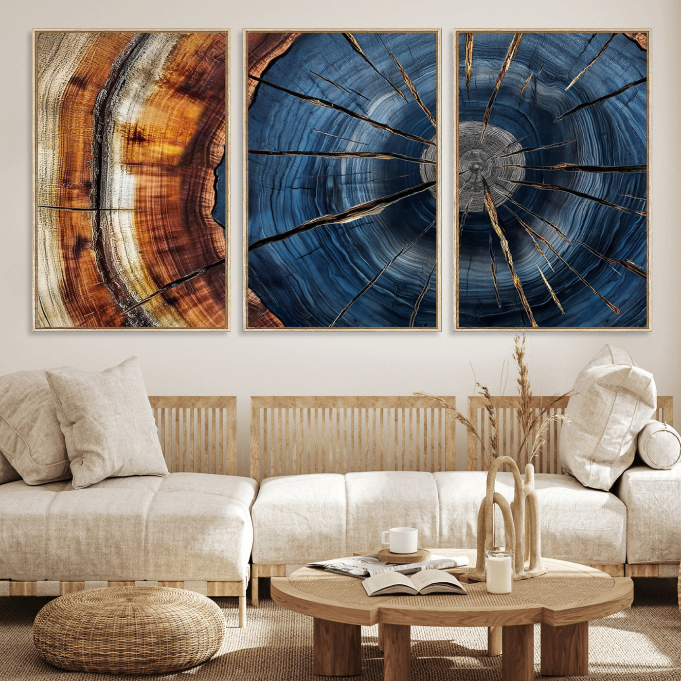 Bring nature's intricate beauty into your space with this stunning tree ring wall art. Featuring mesmerizing patterns and rich colors, it adds a unique, earthy touch to any room.