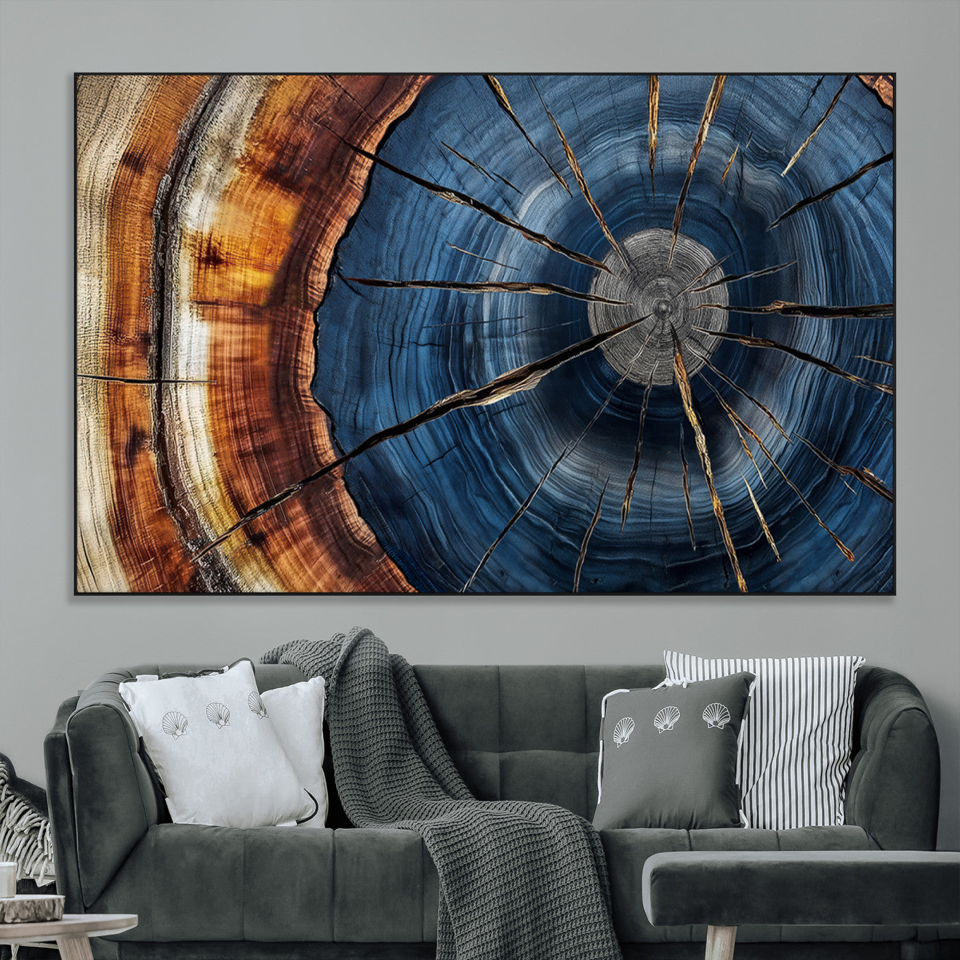 Bring nature's intricate beauty into your space with this stunning tree ring wall art. Featuring mesmerizing patterns and rich colors, it adds a unique, earthy touch to any room.