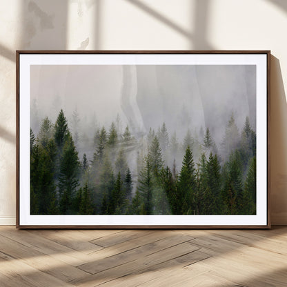 11436-MGC-FP-36x24_Walnut-Framed Custom Canvas Art Print, Framed Custom Print Wall Art - Ready to Hang - Birthday Gift - Wedding Anniversary