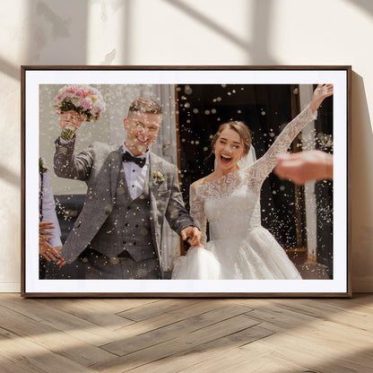Framed Create Your Canvas Print - Personalized Wall Art for Home Decor Wall Art Print, Create Your Own Photo Canvas Print