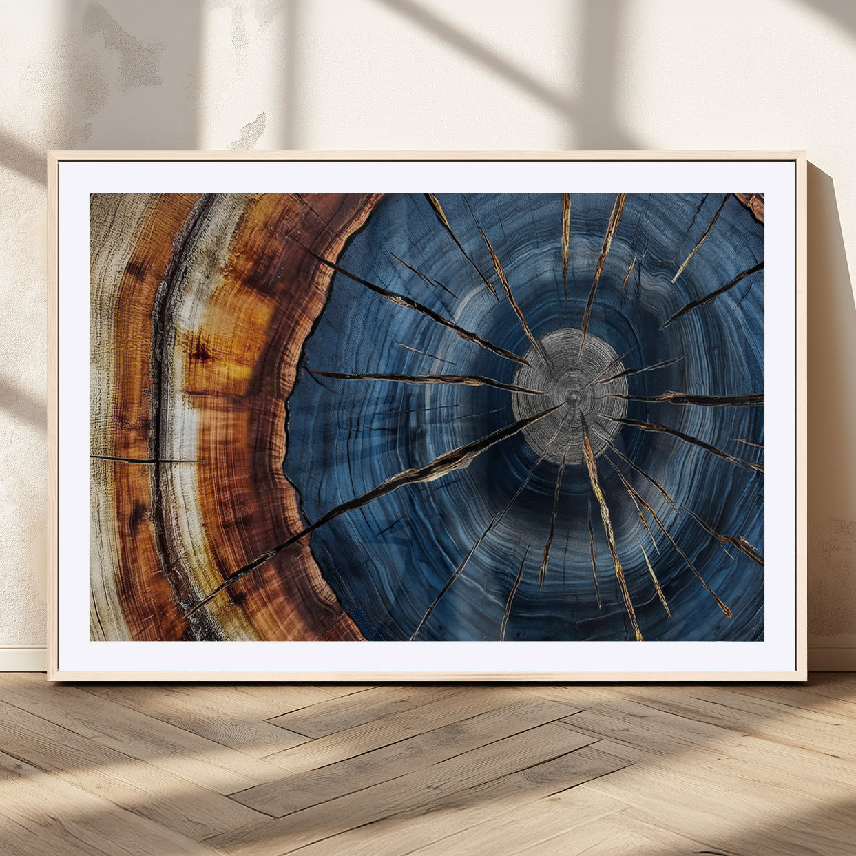 Bring nature's intricate beauty into your space with this stunning tree ring wall art. Featuring mesmerizing patterns and rich colors, it adds a unique, earthy touch to any room.