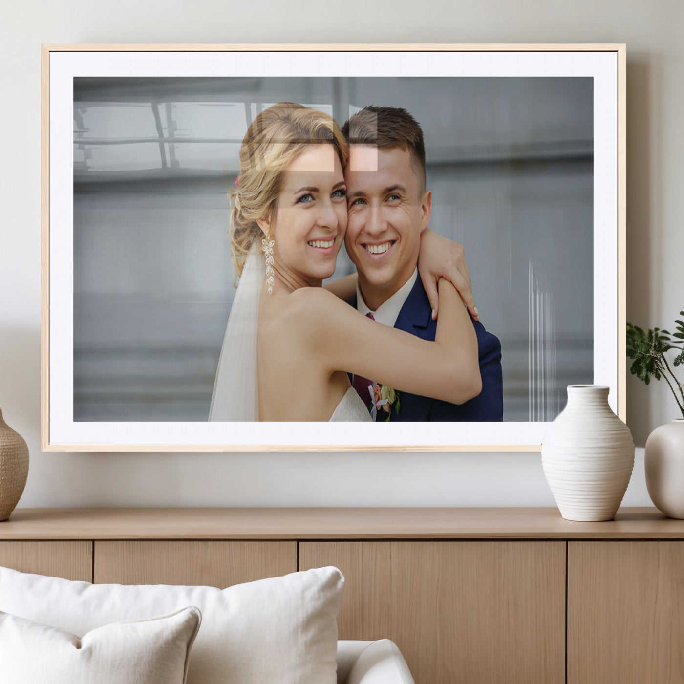 -Custom Floating Frame Wall Art – Personalized Photo Print for Family Memories or Gift, Ready to Hang Framed Canvas Decor