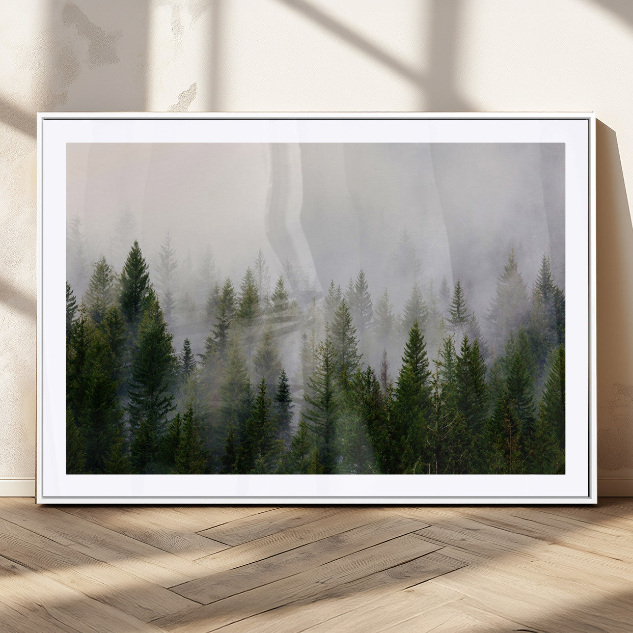 11436-MGC-FP-36x24_White-Framed Custom Canvas Art Print, Framed Custom Print Wall Art - Ready to Hang - Birthday Gift - Wedding Anniversary