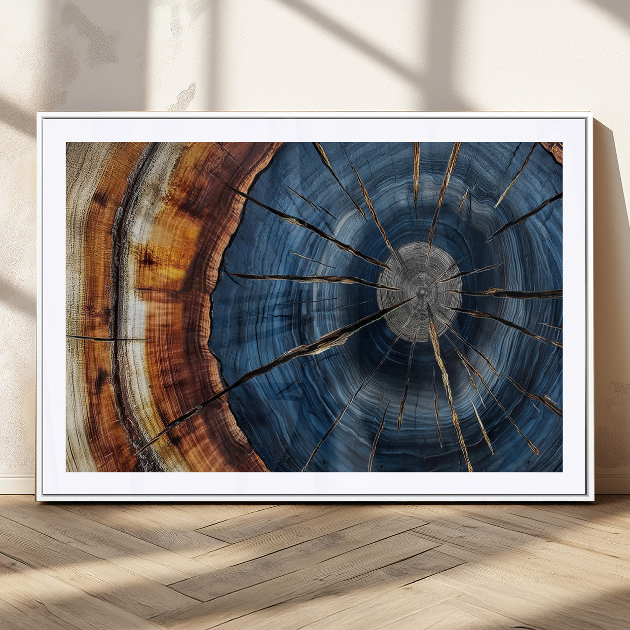 Bring nature's intricate beauty into your space with this stunning tree ring wall art. Featuring mesmerizing patterns and rich colors, it adds a unique, earthy touch to any room.