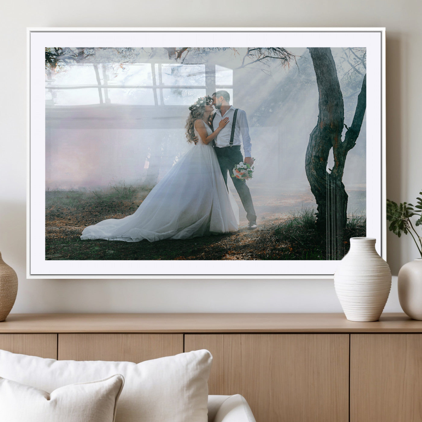 CSTM913-MGC-FP-40x30_White-Custom Canvas Print - Personalized Wall Art for Home Decor Wall Art Print, Create Your Own Photo Canvas Print, Ready to Hang