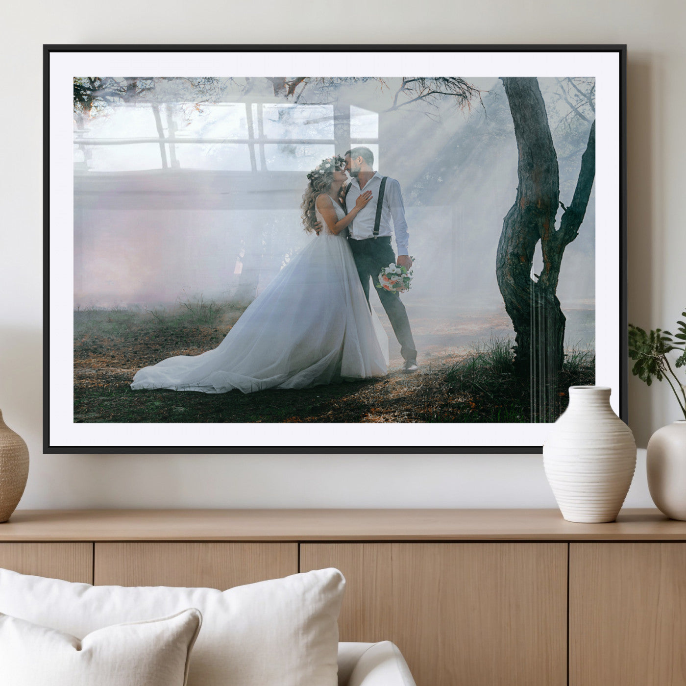 CSTM913-MGC-FP-40x30_Black-Custom Canvas Print - Personalized Wall Art for Home Decor Wall Art Print, Create Your Own Photo Canvas Print, Ready to Hang