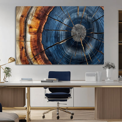 Bring nature's intricate beauty into your space with this stunning tree ring wall art. Featuring mesmerizing patterns and rich colors, it adds a unique, earthy touch to any room.