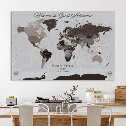 43749658-MGV-CV-36X24-Custom Push Pin World Map Wall Canvas Print