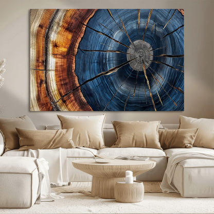 Bring nature's intricate beauty into your space with this stunning tree ring wall art. Featuring mesmerizing patterns and rich colors, it adds a unique, earthy touch to any room.