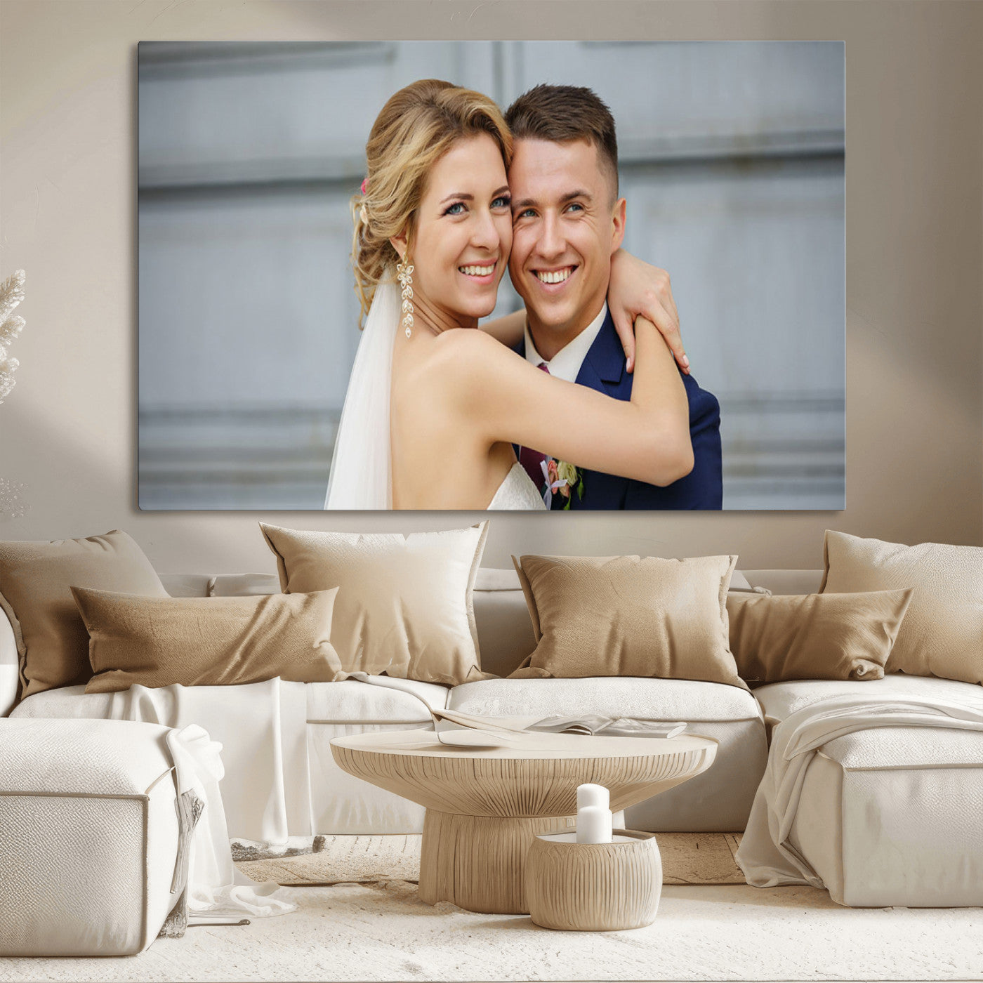 -Custom Canvas Wall Art – Personalized Photo Print for Wedding, Anniversary or Gift, Ready to Hang Canvas for Home Decor