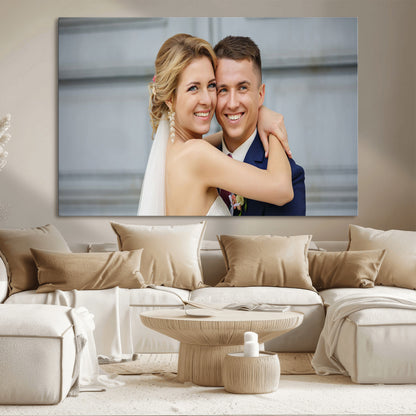 -Custom Floating Frame Wall Art – Personalized Photo Print for Family Memories or Gift, Ready to Hang Framed Canvas Decor