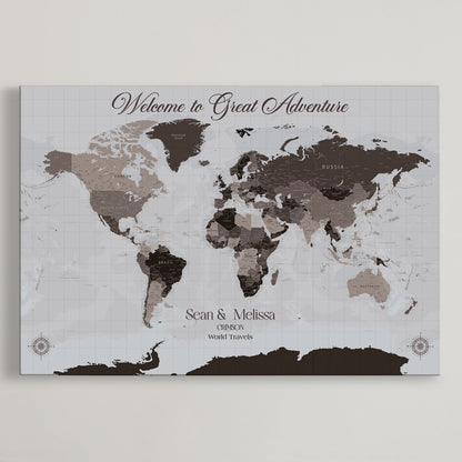 43749658-MGV-CV-36X24-Custom Push Pin World Map Wall Canvas Print