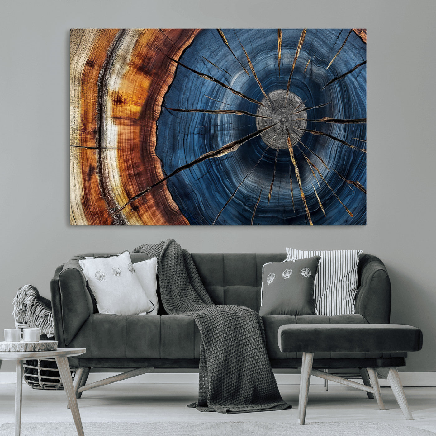 Bring nature's intricate beauty into your space with this stunning tree ring wall art. Featuring mesmerizing patterns and rich colors, it adds a unique, earthy touch to any room.