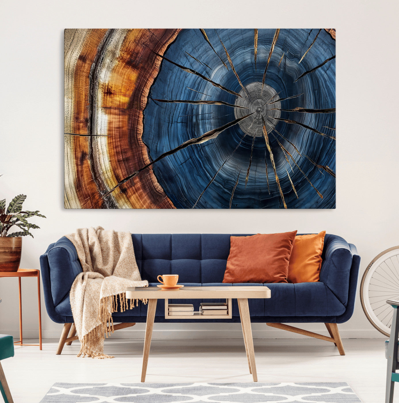 Bring nature's intricate beauty into your space with this stunning tree ring wall art. Featuring mesmerizing patterns and rich colors, it adds a unique, earthy touch to any room.