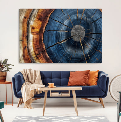 Bring nature's intricate beauty into your space with this stunning tree ring wall art. Featuring mesmerizing patterns and rich colors, it adds a unique, earthy touch to any room.