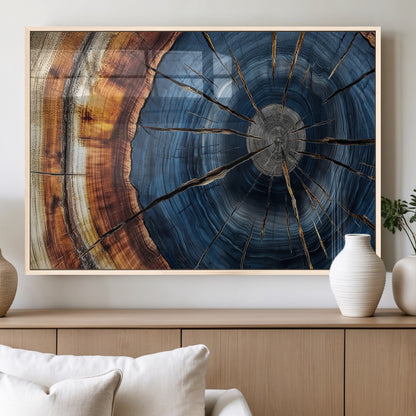 Bring nature's intricate beauty into your space with this stunning tree ring wall art. Featuring mesmerizing patterns and rich colors, it adds a unique, earthy touch to any room.