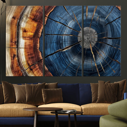 Bring nature's intricate beauty into your space with this stunning tree ring wall art. Featuring mesmerizing patterns and rich colors, it adds a unique, earthy touch to any room.
