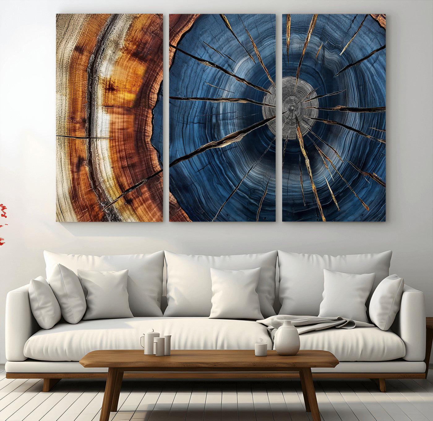 Bring nature's intricate beauty into your space with this stunning tree ring wall art. Featuring mesmerizing patterns and rich colors, it adds a unique, earthy touch to any room.