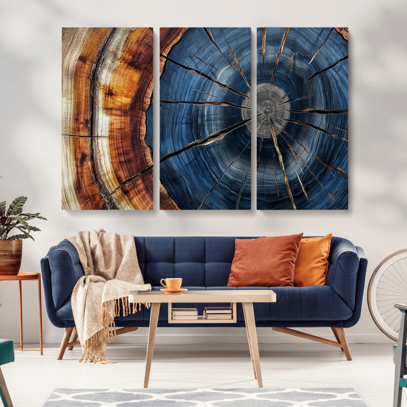 Bring nature's intricate beauty into your space with this stunning tree ring wall art. Featuring mesmerizing patterns and rich colors, it adds a unique, earthy touch to any room.
