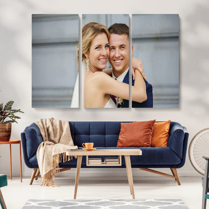 -Custom Canvas Wall Art – Personalized Photo Print for Wedding, Anniversary or Gift, Ready to Hang Canvas for Home Decor