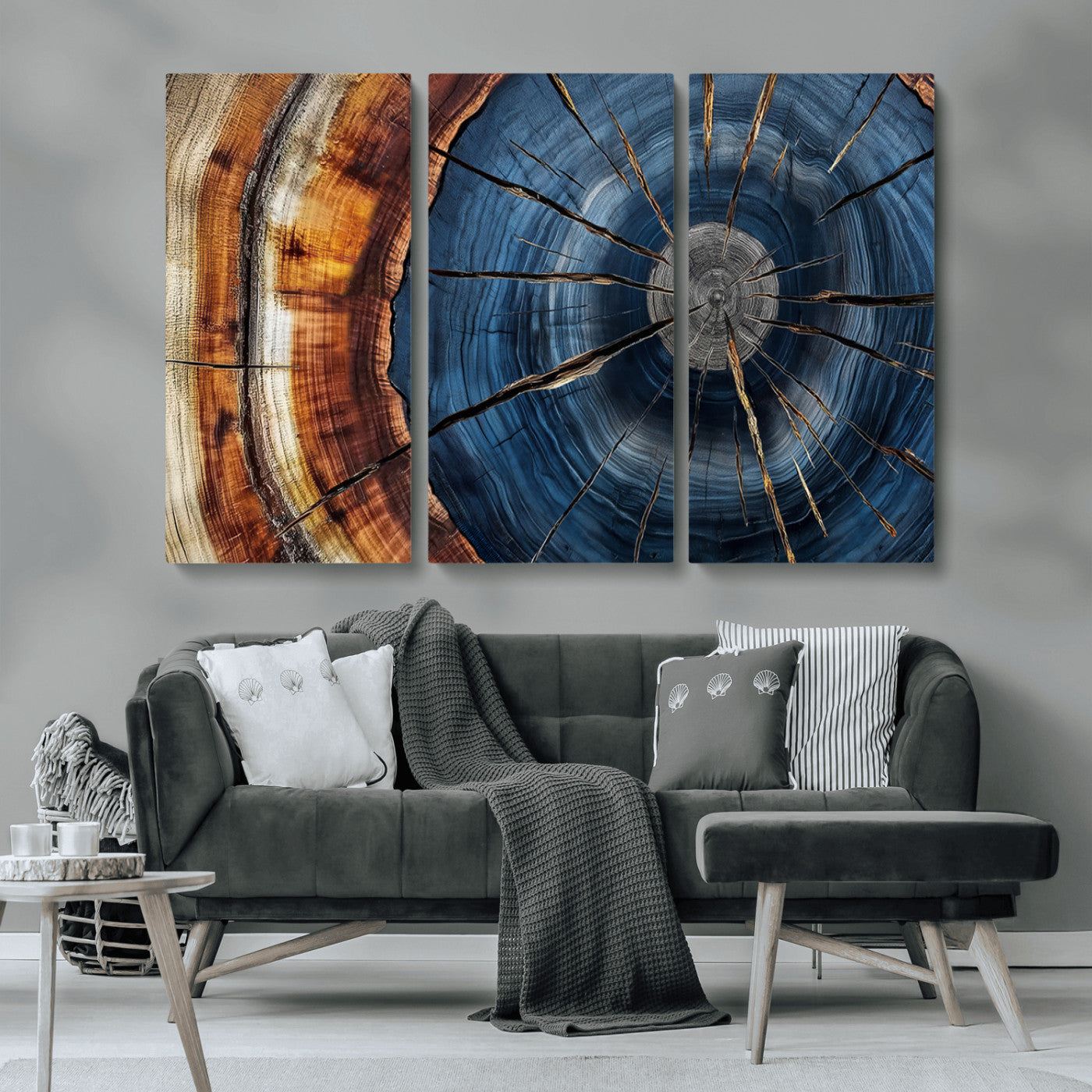 Bring nature's intricate beauty into your space with this stunning tree ring wall art. Featuring mesmerizing patterns and rich colors, it adds a unique, earthy touch to any room.