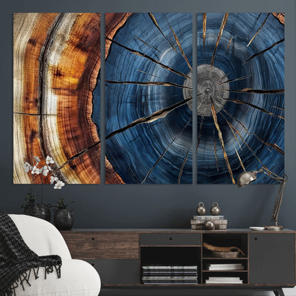 Bring nature's intricate beauty into your space with this stunning tree ring wall art. Featuring mesmerizing patterns and rich colors, it adds a unique, earthy touch to any room.