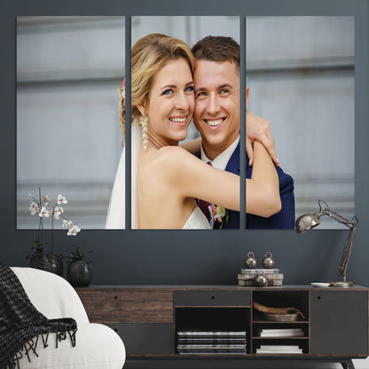 -Custom Floating Frame Wall Art – Personalized Photo Print for Family Memories or Gift, Ready to Hang Framed Canvas Decor