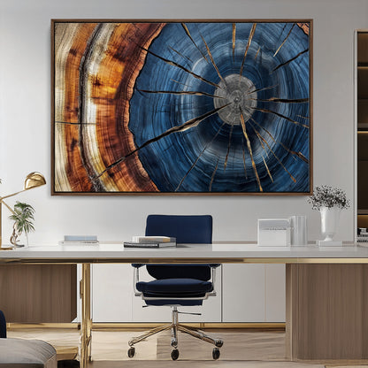 Bring nature's intricate beauty into your space with this stunning tree ring wall art. Featuring mesmerizing patterns and rich colors, it adds a unique, earthy touch to any room.