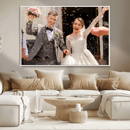 Framed Create Your Canvas Print - Personalized Wall Art for Home Decor Wall Art Print, Create Your Own Photo Canvas Print