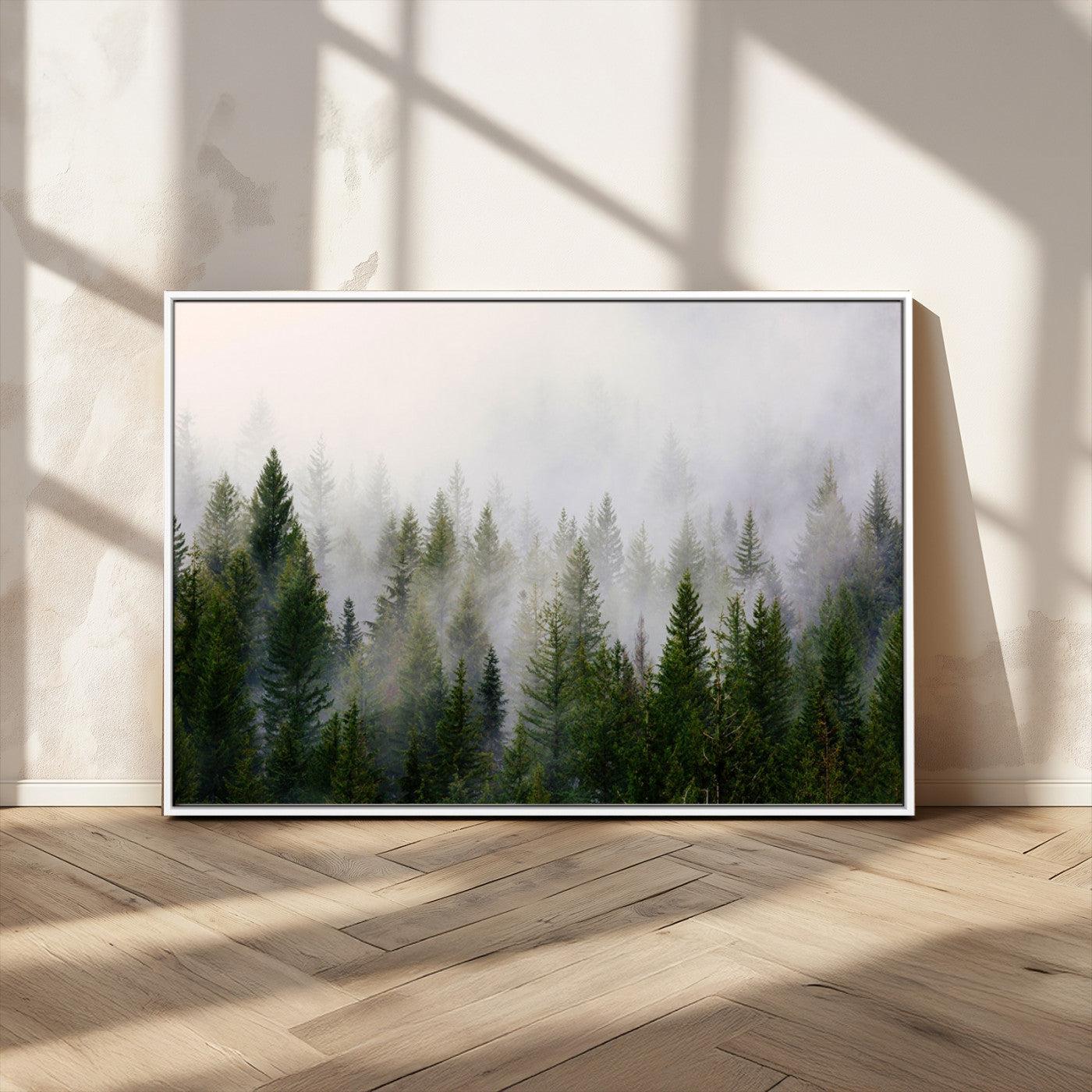 11436-MGV-FC-36X24_White-Framed Custom Canvas Art Print, Framed Custom Print Wall Art - Ready to Hang - Birthday Gift - Wedding Anniversary