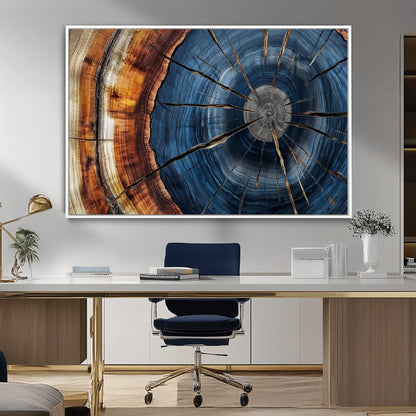 Bring nature's intricate beauty into your space with this stunning tree ring wall art. Featuring mesmerizing patterns and rich colors, it adds a unique, earthy touch to any room.