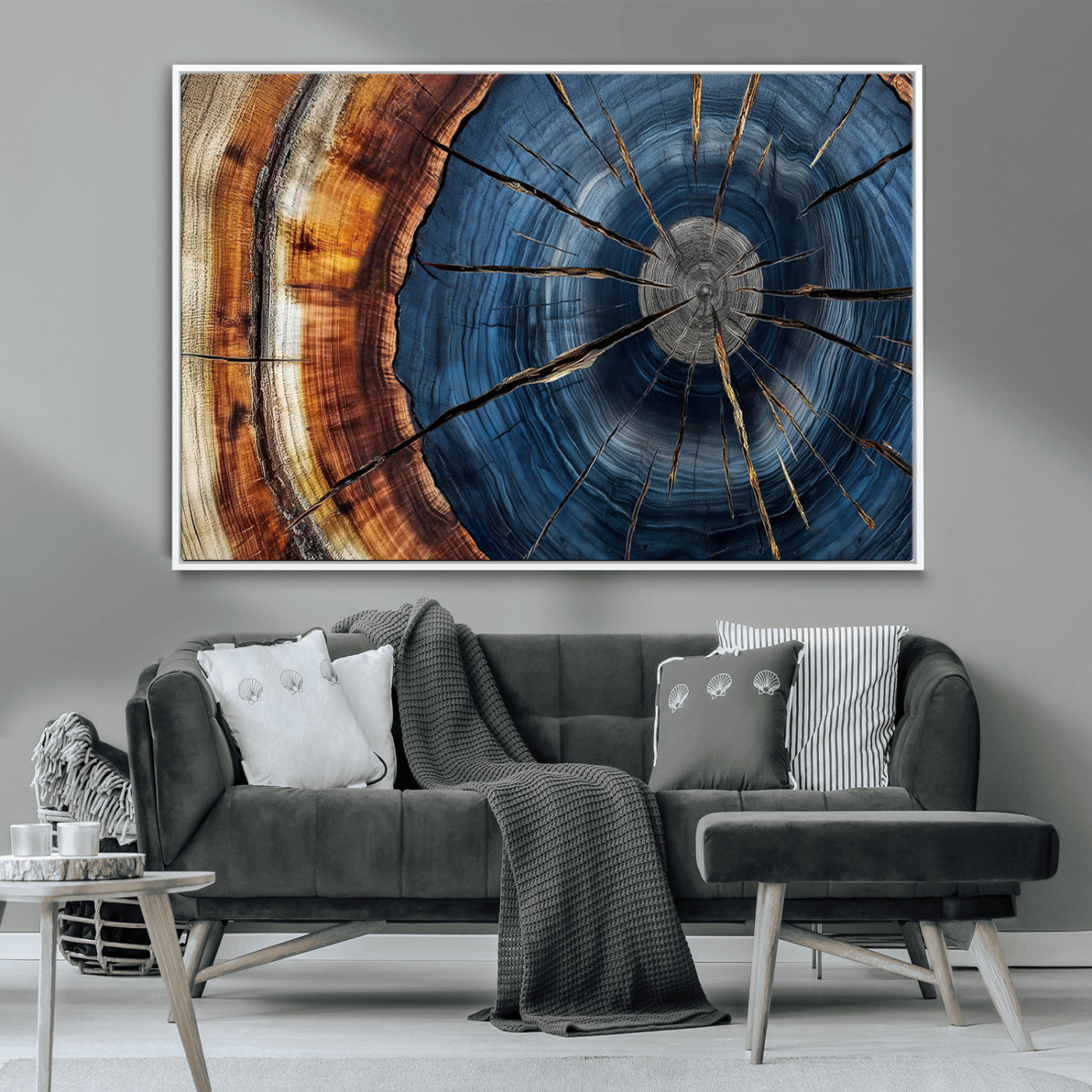 Bring nature's intricate beauty into your space with this stunning tree ring wall art. Featuring mesmerizing patterns and rich colors, it adds a unique, earthy touch to any room.
