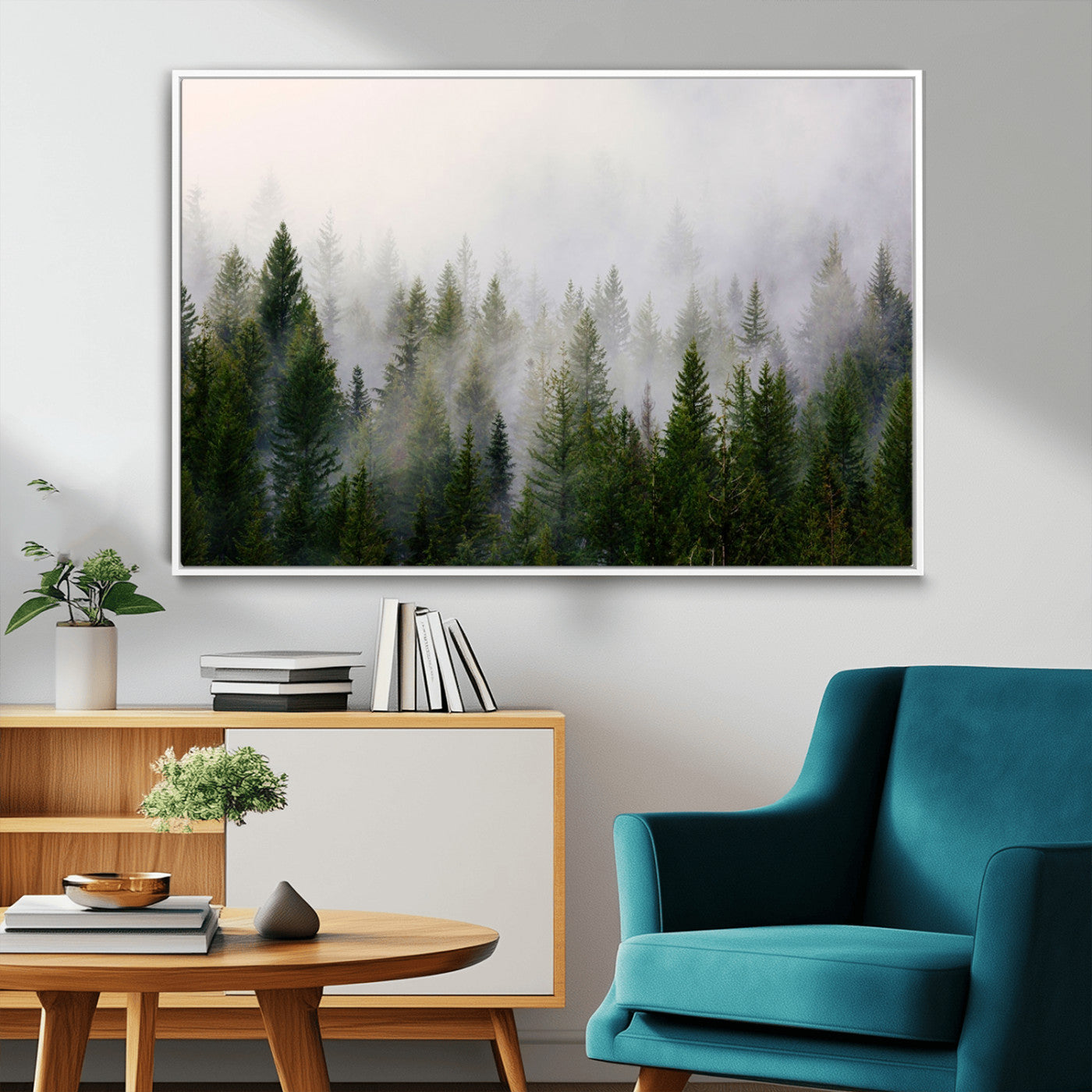 -Framed Custom Canvas Art Print, Framed Custom Print Wall Art - Ready to Hang - Birthday Gift - Wedding Anniversary