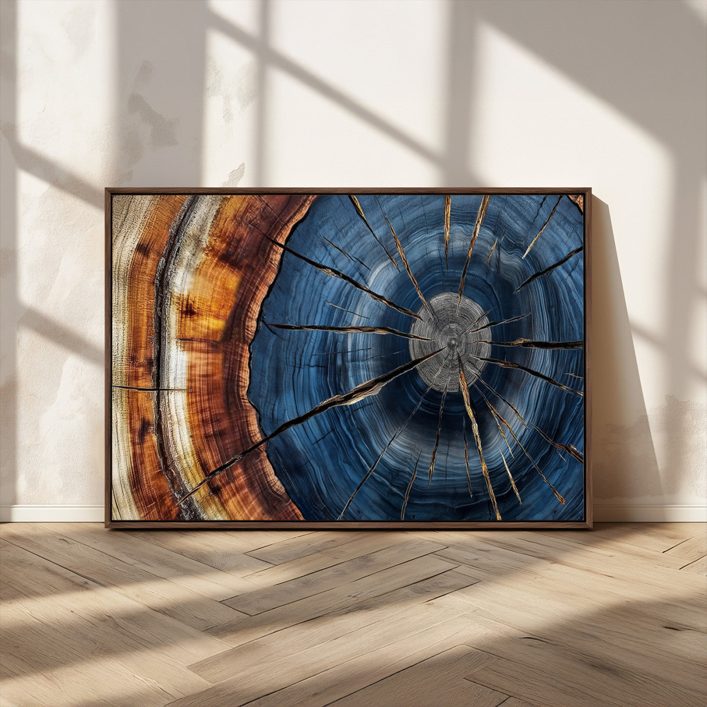 Bring nature's intricate beauty into your space with this stunning tree ring wall art. Featuring mesmerizing patterns and rich colors, it adds a unique, earthy touch to any room.