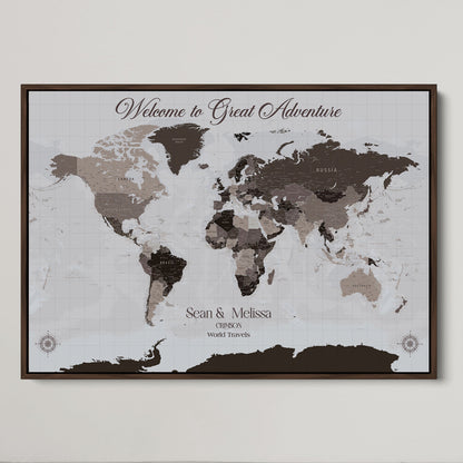 43749658-MGV-CV-36X24-Custom Push Pin World Map Wall Canvas Print