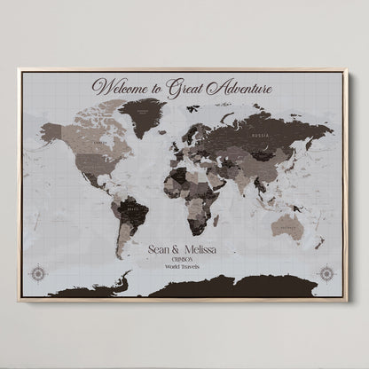 43749658-MGV-CV-36X24-Custom Push Pin World Map Wall Canvas Print