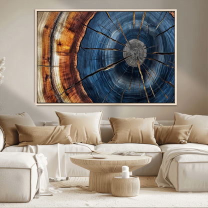 Bring nature's intricate beauty into your space with this stunning tree ring wall art. Featuring mesmerizing patterns and rich colors, it adds a unique, earthy touch to any room.