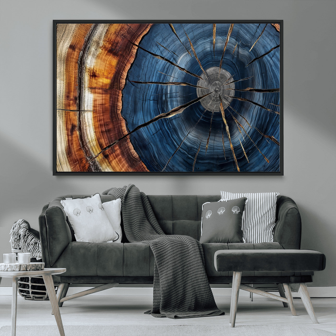 Bring nature's intricate beauty into your space with this stunning tree ring wall art. Featuring mesmerizing patterns and rich colors, it adds a unique, earthy touch to any room.