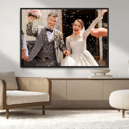 Framed Create Your Canvas Print - Personalized Wall Art for Home Decor Wall Art Print, Create Your Own Photo Canvas Print