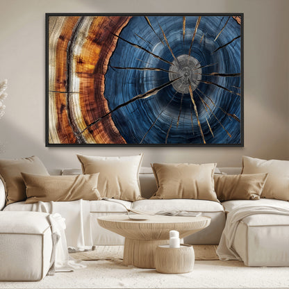 Bring nature's intricate beauty into your space with this stunning tree ring wall art. Featuring mesmerizing patterns and rich colors, it adds a unique, earthy touch to any room.